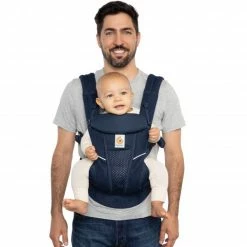 Best Sale ⌛ Ergobaby Babytrage Omni Breeze Soft Flex - Midnight Blue 🛒 -Way Sales ergobaby babytrage omni breeze soft flex midnight blue bcz360pmidblu d2