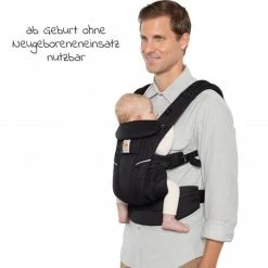 Wholesale 😉 Ergobaby Babytrage Omni Breeze Soft Flex - Onyx Black ✔️ -Way Sales ergobaby babytrage omni breeze soft flex onyx black bcz360ponyx d2