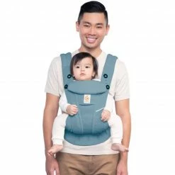 Wholesale ✨ Ergobaby Babytrage Omni Breeze Soft Flex - Slate Blue 😉 -Way Sales ergobaby babytrage omni breeze soft flex slate blue bcz360pslate d3