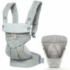 Outlet 👍 Ergobaby Babytragen-Set 360 von Geburt an inkl. Neugeboreneneinsatz Easy Snug Grey - Pearl Grey ⌛