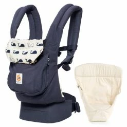 Deals 🤩 Ergobaby Babytragen-Set Orginal von Geburt an inkl. Neugeboreneneinsatz Easy Snug Natural - Marine ✨