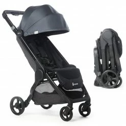 Flash Sale 👏 Ergobaby Reisebuggy & Buggy ab Geburt bis 4 Jahre (22 kg) mit nur 7,8 kg inkl. Regenschutz - Slate Grey 🤩
