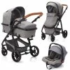 Deals 🎁 Fillikid 3 in 1 Kombi-Kinderwagen-Set Fill Panther mit Kombi-Einheit ( Babywanne + Sportsitz) & Autositz - Hellgrau Melange 💯