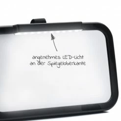 New ❤️ Fillikid Auto-Sicherheitsspiegel für Reboarder und Babyschalen mit LED-Licht - Schwarz 🔥 -Way Sales fillikid auto sicherheitsspiegel fur reboarder und babyschalen mit led licht schwarz 503 d4