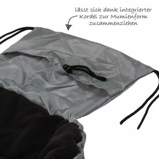 Budget β¨ Fillikid Fleece footmuff Eco Big - Grey π 4 Budget β¨ Fillikid Fleece footmuff Eco Big - Grey π - Image 4