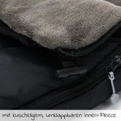 Outlet 😉 Fillikid Fleece-Fußsack Kinley - Schwarz 🌟 -Way Sales fillikid fleece fusssack kinley schwarz 8430 06 d2