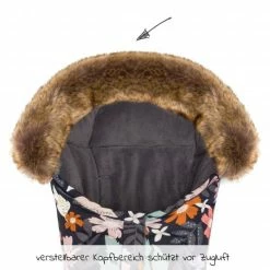 Hot Sale ❤️ Fillikid Fleece-Fußsack mit Fellkragen Lhotse für Babyschale und Babywanne - Blumen - Collection 2022 🤩 -Way Sales fillikid fleece fusssack mit fellkragen lhotse fur babyschale und babywanne blumen 4660 66 d3