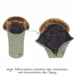 New 🥰 Fillikid Fleece-Fußsack mit Fellkragen Lhotse für Babyschale und Babywanne - Salbei - Collection 2022 👍 -Way Sales fillikid fleece fusssack mit fellkragen lhotse fur babyschale und babywanne salbei 4660 24 d2