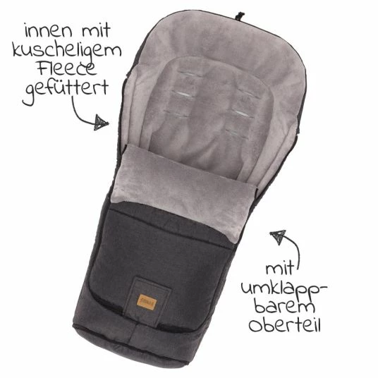 Best Sale 🧨 Fillikid Fleece-Fußsack Peak - Dunkelgrau Melange ✨ 3 Best Sale 🧨 Fillikid Fleece-Fußsack Peak - Dunkelgrau Melange ✨ - Image 3