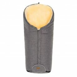 New 🔥 Fillikid Lammfell-Fußsack Tacama - Hellgrau Melange - Collection 2022 🌟