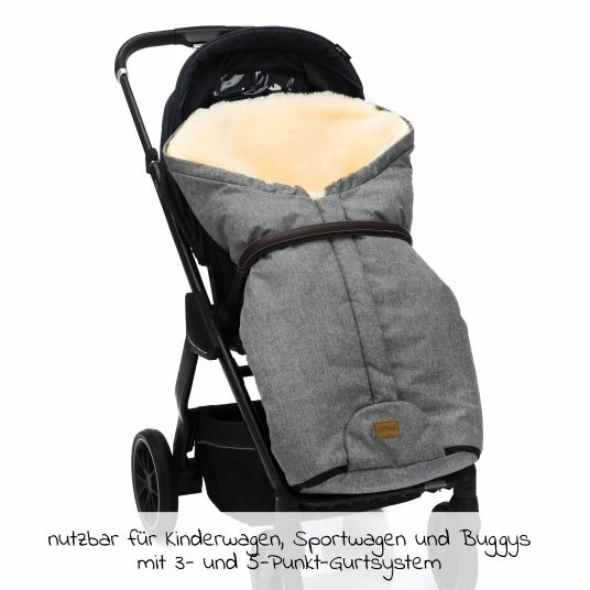 New 🔥 Fillikid Lammfell-Fußsack Tacama - Hellgrau Melange - Collection 2022 🌟 2 New 🔥 Fillikid Lammfell-Fußsack Tacama - Hellgrau Melange - Collection 2022 🌟 - Image 2