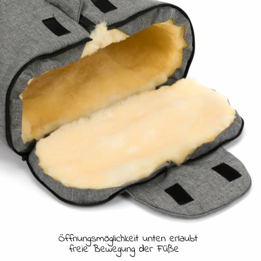 New 🔥 Fillikid Lammfell-Fußsack Tacama - Hellgrau Melange - Collection 2022 🌟 6 New 🔥 Fillikid Lammfell-Fußsack Tacama - Hellgrau Melange - Collection 2022 🌟 - Image 6