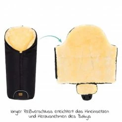 Budget 🧨 Fillikid Lammfell-Fußsack Tacama - Schwarz - Collection 2022 🎉 -Way Sales fillikid lammfell fusssack tacama schwarz 5787 06 d2