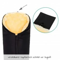 Budget 🧨 Fillikid Lammfell-Fußsack Tacama - Schwarz - Collection 2022 🎉 -Way Sales fillikid lammfell fusssack tacama schwarz 5787 06 d3