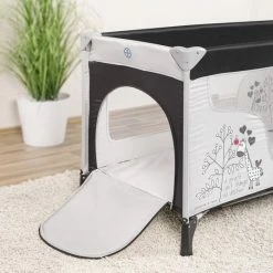 Budget 👏 Fillikid Travel bed giraffe - grey black 😍 -Way Sales fillikid reisebett giraffe grau schwarz 4006 01 d2