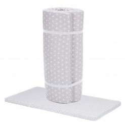 Best deal 🎁 Fillikid Reisebett-Rollmatratze 120 x 60 cm - Sterne Grau - Collection 2022 ✨
