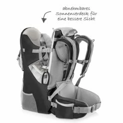 Best reviews of 😀 Fillikid Rückentrage - Grau ✔️ -Way Sales fillikid ruckentrage fur baby und kleinkind mit sonnenschutz und zubehor grau kp hb110 07 d2
