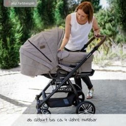 Discount ⭐ Gesslein 2in1 Kinder-Kombiwagen F4 Air+ Classic mit C2 Tragetasche & umsetzbaren Sportwagenaufsatz - Eloxiert-Cognac-Grau Meliert - Collection 2022 ⭐ -Way Sales gesslein 2in1 kinder kombiwagen f4 air classic mit c2 tragetasche umsetzbaren sportwagenaufsatz eloxiert cognac grau meliert 10400012 053053 d3