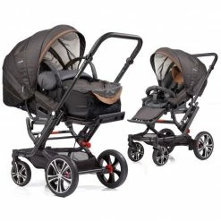 Best reviews of 🤩 Gesslein 2in1 Kinder-Kombiwagen F6 Air+ Classic C1 Lift Tragetasche & Sportwagenaufsatz mit Schwenkschieber - Schwarz-Schokobraun - Collection 2022 😍