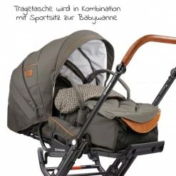 Cheap ✨ Gesslein 2in1 Kinder-Kombiwagen F6 Air+ Classic mit C1 Lift Tragetasche & Sportwagenaufsatz mit Schwenkschieber - Schwarz-Olive - Collection 2022 🛒 -Way Sales gesslein 2in1 kinder kombiwagen f6 air classic mit c1 lift tragetasche sportwagenaufsatz mit schwenkschieber schwarz olive 10610011 270270 d5