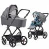 New 🌟 Gesslein 2in1 Kinder-Kombiwagen FX4 Soft+ Classic mit CX3 Wanne & umsetzbarern Sportwagenaufsatz - Schwarz-Scharz-Grau - Collection 2022 ✔️