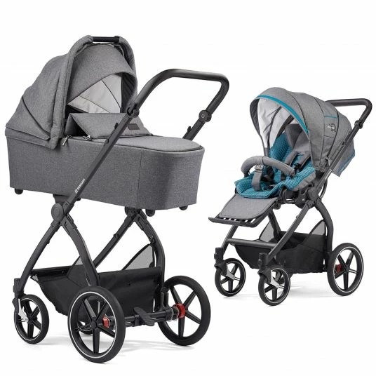 New 🌟 Gesslein 2in1 Kinder-Kombiwagen FX4 Soft+ Classic mit CX3 Wanne & umsetzbarern Sportwagenaufsatz - Schwarz-Scharz-Grau - Collection 2022 ✔️ 1 New 🌟 Gesslein 2in1 Kinder-Kombiwagen FX4 Soft+ Classic mit CX3 Wanne & umsetzbarern Sportwagenaufsatz - Schwarz-Scharz-Grau - Collection 2022 ✔️
