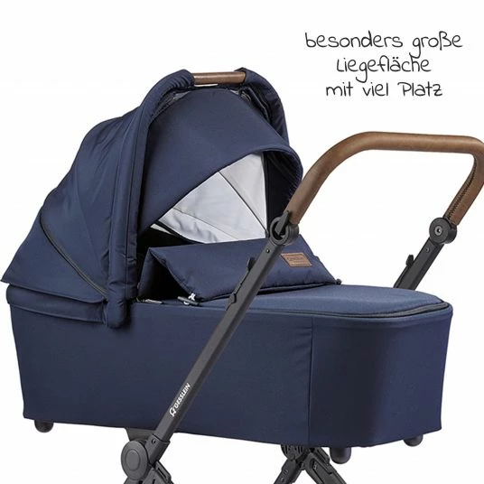 Coupon 🎉 Gesslein 2in1 Kinder-Kombiwagen FX4 Soft+ Classic mit CX3 Wanne & umsetzbarern Sportwagenaufsatz - Schwarz-Tabak- Marine - Collection 2022 🎁 5 Coupon 🎉 Gesslein 2in1 Kinder-Kombiwagen FX4 Soft+ Classic mit CX3 Wanne & umsetzbarern Sportwagenaufsatz - Schwarz-Tabak- Marine - Collection 2022 🎁 - Image 5