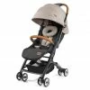 Promo ❤️ Gesslein Buggy & Reisebuggy Smiloo Cuby mit Liegeposition, klein faltbar nur 6,5kg - Black-Cognac-Camel Meliert - Collection 2022 🎁