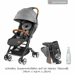 Promo ❤️ Gesslein Buggy & Reisebuggy Smiloo Cuby mit Liegeposition, klein faltbar nur 6,5kg - Black-Cognac-Camel Meliert - Collection 2022 🎁 -Way Sales gesslein buggy reisebuggy smiloo cuby mit liegeposition klein faltbar nur 6 5kg black cognac camel meliert 431110 547000 d3