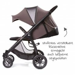 Hot Sale 🥰 Gesslein Buggy & Sportwagen Smiloo Happy mit Liegeposition, höhenverstellbarer Schieber, bis 20 kg - Black-Taupe Melange - Collection 2022 🧨 -Way Sales gesslein buggy sportwagen smiloo happy mit liegeposition hohenverstellbarer schieber bis 20 kg black taupe melange 420100 892000 d4