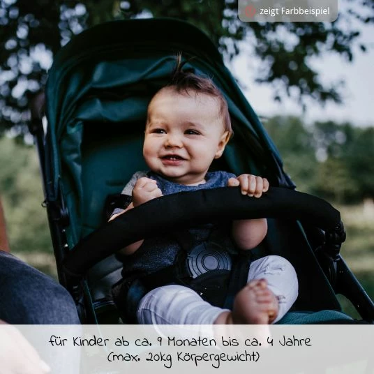 Buy 🔥 Gesslein Buggy & Sportwagen Smiloo Happy plus mit Liegeposition, höhenverstellbarer Schieber, bis 20 kg - Black-Cognac-Olive - Collection 2022 💯 4 Buy 🔥 Gesslein Buggy & Sportwagen Smiloo Happy plus mit Liegeposition, höhenverstellbarer Schieber, bis 20 kg - Black-Cognac-Olive - Collection 2022 💯 - Image 4