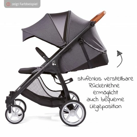 Buy 🔥 Gesslein Buggy & Sportwagen Smiloo Happy plus mit Liegeposition, höhenverstellbarer Schieber, bis 20 kg - Black-Cognac-Olive - Collection 2022 💯 5 Buy 🔥 Gesslein Buggy & Sportwagen Smiloo Happy plus mit Liegeposition, höhenverstellbarer Schieber, bis 20 kg - Black-Cognac-Olive - Collection 2022 💯 - Image 5