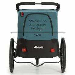 Promo 💯 Hauck 2in1 Fahrradanhänger Dryk Duo für 2 Kinder (bis 44 kg) - Bike Trailer & City Buggy - Petrol 😉 -Way Sales hauck 2in1 fahrradanhanger dryk duo fur 2 kinder bis 44 kg bike trailer city buggy petrol 515020 d4