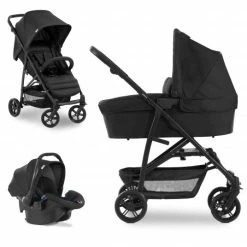 Wholesale 🥰 Hauck 3in1 Kinderwagen-Set Rapid 4 Trioset (bis 25 kg) inkl. Babyschale Comfort Fix - Black - Collection 2022 👍
