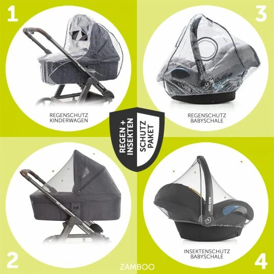 Best Sale 😉 Hauck 4in1 Kinderwagen-Set Apollo inkl. Autositz, Isofix-Base, Babywanne, Sportsitz und XXL Zubehörpaket - Denim 👍 3 Best Sale 😉 Hauck 4in1 Kinderwagen-Set Apollo inkl. Autositz, Isofix-Base, Babywanne, Sportsitz und XXL Zubehörpaket - Denim 👍 - Image 3