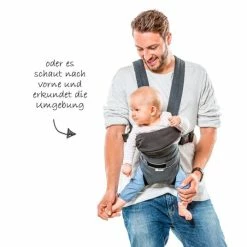 New ✨ Hauck Baby Carrier 2-Way Carrier - Melange Charcoal 🛒 -Way Sales hauck babytrage 2 way carrier melange charcoal 580981 d2