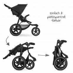 Flash Sale 🛒 Hauck Buggy & Jogger Runner 2 (mit großen Luftreifen) - Black ⭐ -Way Sales hauck buggy jogger runner 2 mit grossen luftreifen black 274200 d2