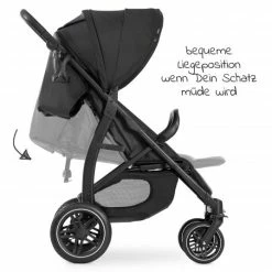 Promo 😀 Hauck Buggy Rapid 4D AIR (bis 25 kg) - mit Luftreifen, Liegefunktion und XL Verdeck - Black - Collection 2022 ✔️ -Way Sales hauck buggy rapid 4d air bis 25 kg mit luftreifen liegefunktion und xl verdeck black 148488 d5
