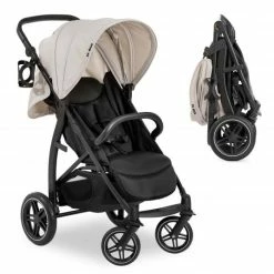 Promo 🧨 Hauck Buggy Rapid 4D (bis 25 kg) - XL Verdeck & All-Terrain Bereifung - Classic Beige - Collection 2022 🤩