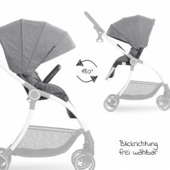 New ✨ Hauck Buggy & Sportwagen Colibri (bis 25 kg belastbar) - Melange Grey 🛒 -Way Sales hauck buggy sportwagen colibri bis 25 kg belastbar melange grey 166055 d3