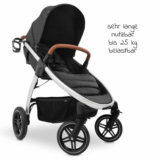 Brand new ⭐ Hauck Buggy & Sportwagen UpTown (mit Liegefunktion, Schieber höhenverstellbar, Einhand-Faltung) - Melange Black 👏 2 Brand new ⭐ Hauck Buggy & Sportwagen UpTown (mit Liegefunktion, Schieber höhenverstellbar, Einhand-Faltung) - Melange Black 👏 - Image 2