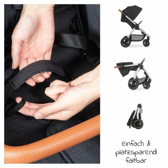Brand new ⭐ Hauck Buggy & Sportwagen UpTown (mit Liegefunktion, Schieber höhenverstellbar, Einhand-Faltung) - Melange Black 👏 3 Brand new ⭐ Hauck Buggy & Sportwagen UpTown (mit Liegefunktion, Schieber höhenverstellbar, Einhand-Faltung) - Melange Black 👏 - Image 3
