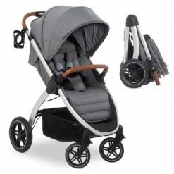 Outlet 🛒 Hauck Buggy & Sportwagen UpTown (mit Liegefunktion, Schieber höhenverstellbar, Einhand-Faltung) - Melange Grey 👏