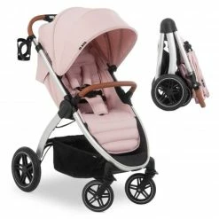 Budget ⭐ Hauck Buggy & Sportwagen UpTown (mit Liegefunktion, Schieber höhenverstellbar, Einhand-Faltung) - Melange Rose ✔️