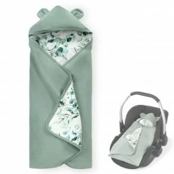 Brand new 🔔 Hauck Einschlagdecke / Kuscheldecke Snuggle N Dream - Leaves Mint ✨