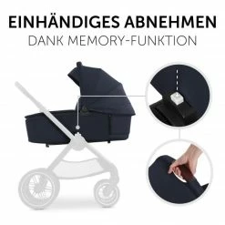 Best deal ⌛ Hauck Faltbare Babywanne (Carrycot) für Walk N Care Kinderwagen - Dark Navy Blue - Collection 2022 🔥 -Way Sales hauck faltbare babywanne carrycot fur walk n care kinderwagen dark navy blue 165416 d2