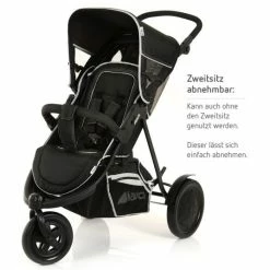 Best Pirce 😉 Hauck Sibling carriage Freerider - Black 😍 -Way Sales hauck geschwisterwagen freerider black 513040 d3