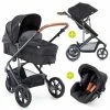 Coupon 🛒 Hauck Pram set Pacific 3 Trioset incl. baby bath, car seat and pushchair - Caviar 🎁