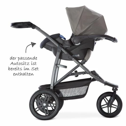 Discount ๐ Hauck Kinderwagen-Set Rapid 3R Trioset mit Babywanne, Autositz und Sportwagen (bis 25 kg) - Charcoal ๐ 6 Discount ๐ Hauck Kinderwagen-Set Rapid 3R Trioset mit Babywanne, Autositz und Sportwagen (bis 25 kg) - Charcoal ๐ - Image 6