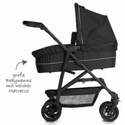 Cheapest 💯 Hauck Stroller Set Rapid 4 Plus Trio Set - Caviar Silver 🔔 -Way Sales hauck kinderwagen set rapid 4 plus trio set caviar silver 149522 d2